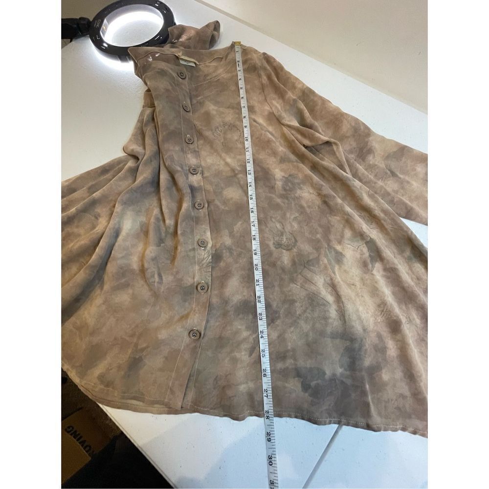 Bonnie Strauss women’s silk button up blouse small - Picture 4 of 6